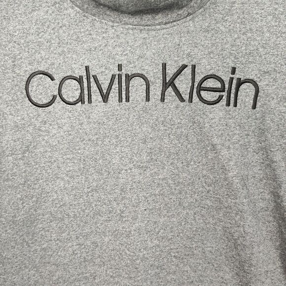 Calvin Klein women's pullover cowl-neck sweatshirt, L, gray, embroidered logo - Picture 2 of 8